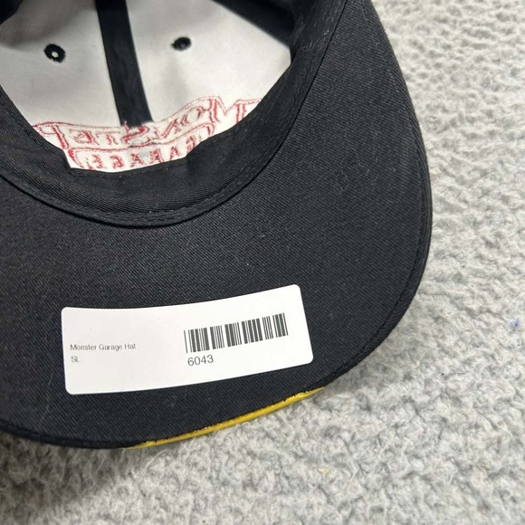 Monster Garage Hat Cap Mens One Size Strapback Flames Skull - Picture 10 of 10